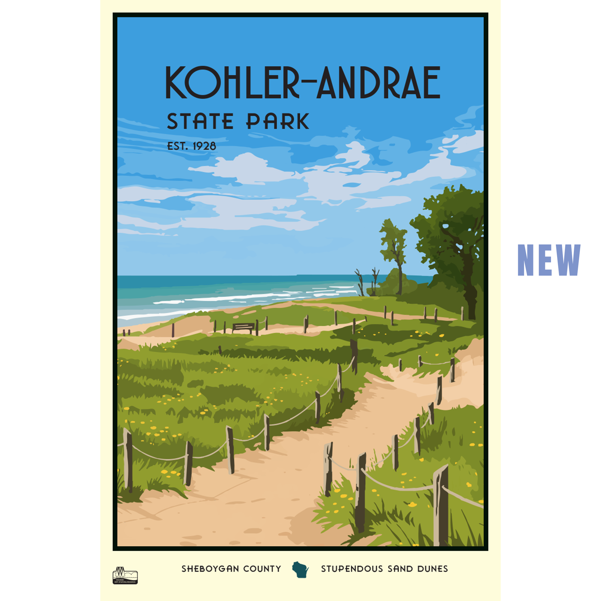 Kohler-Andrae State Park Poster