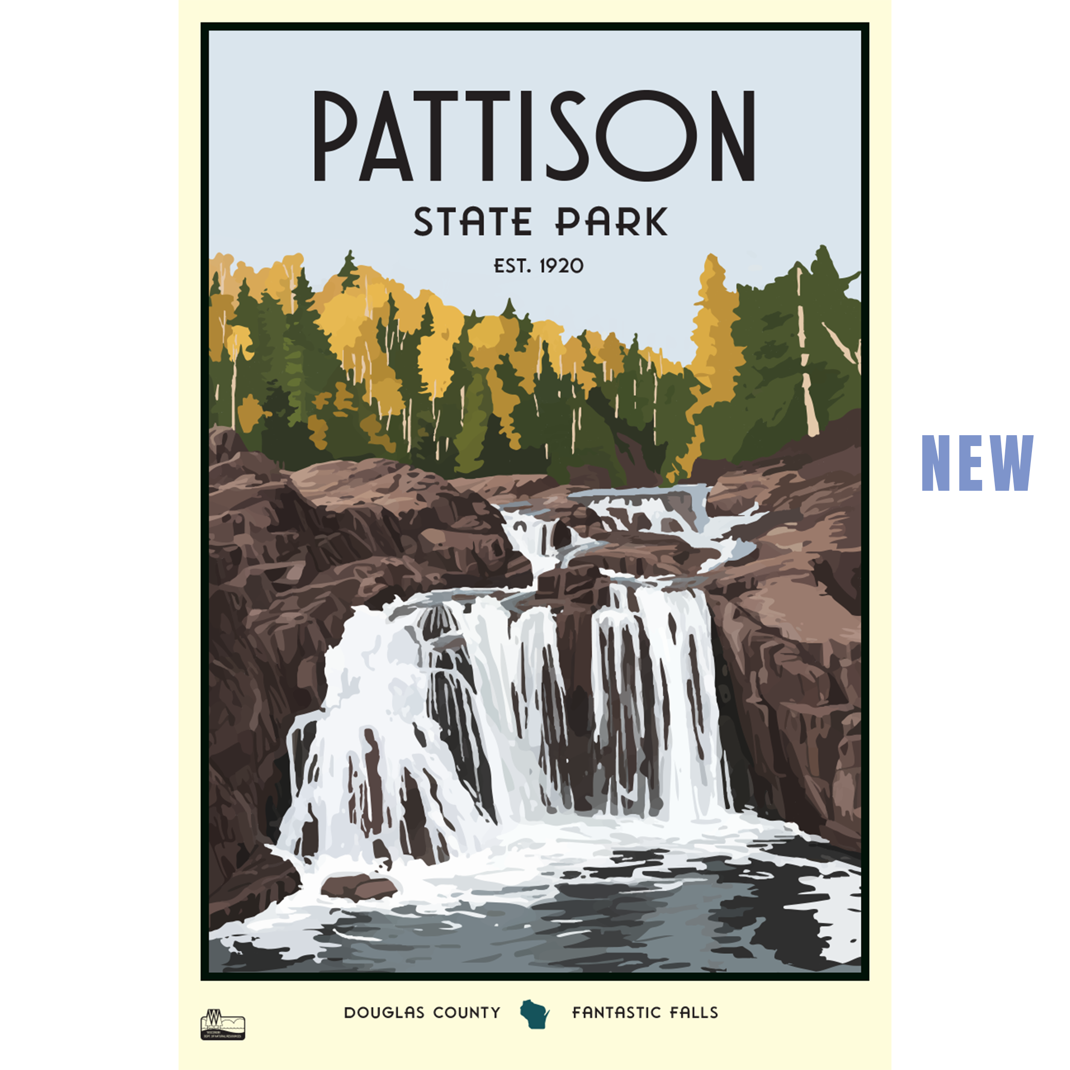 Pattison State Park Poster